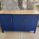Buffet raw wood - king blue