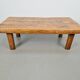 Mid-Century Brutalist Coffee Table in Oak, Spain, 1960s