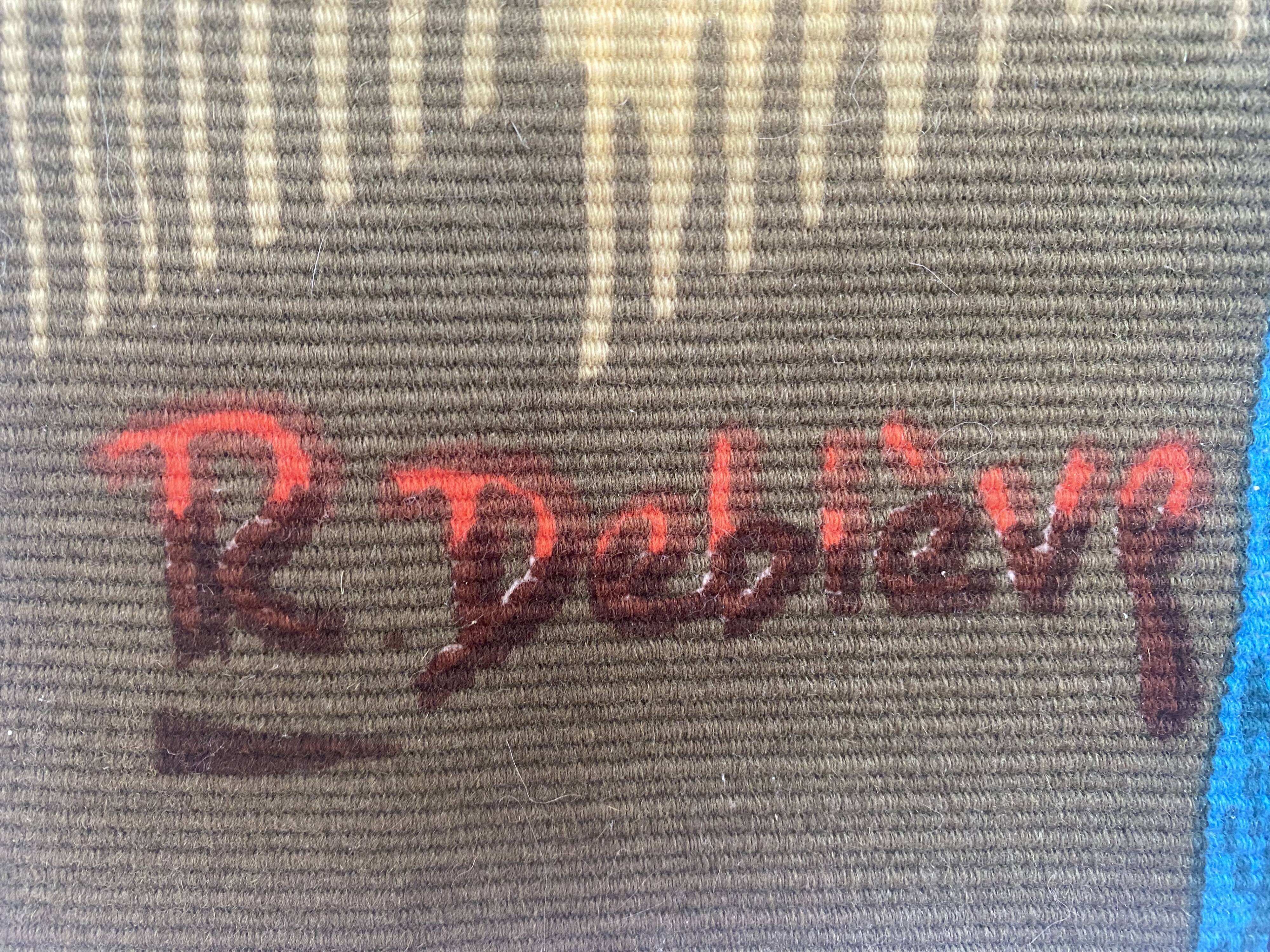 Tapestry Hanging "The Forest" signed Robert Debiève