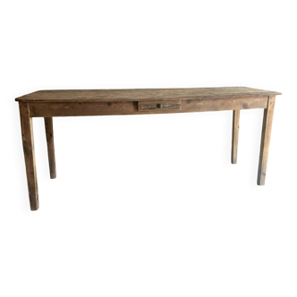 Ancienne table de travail, console