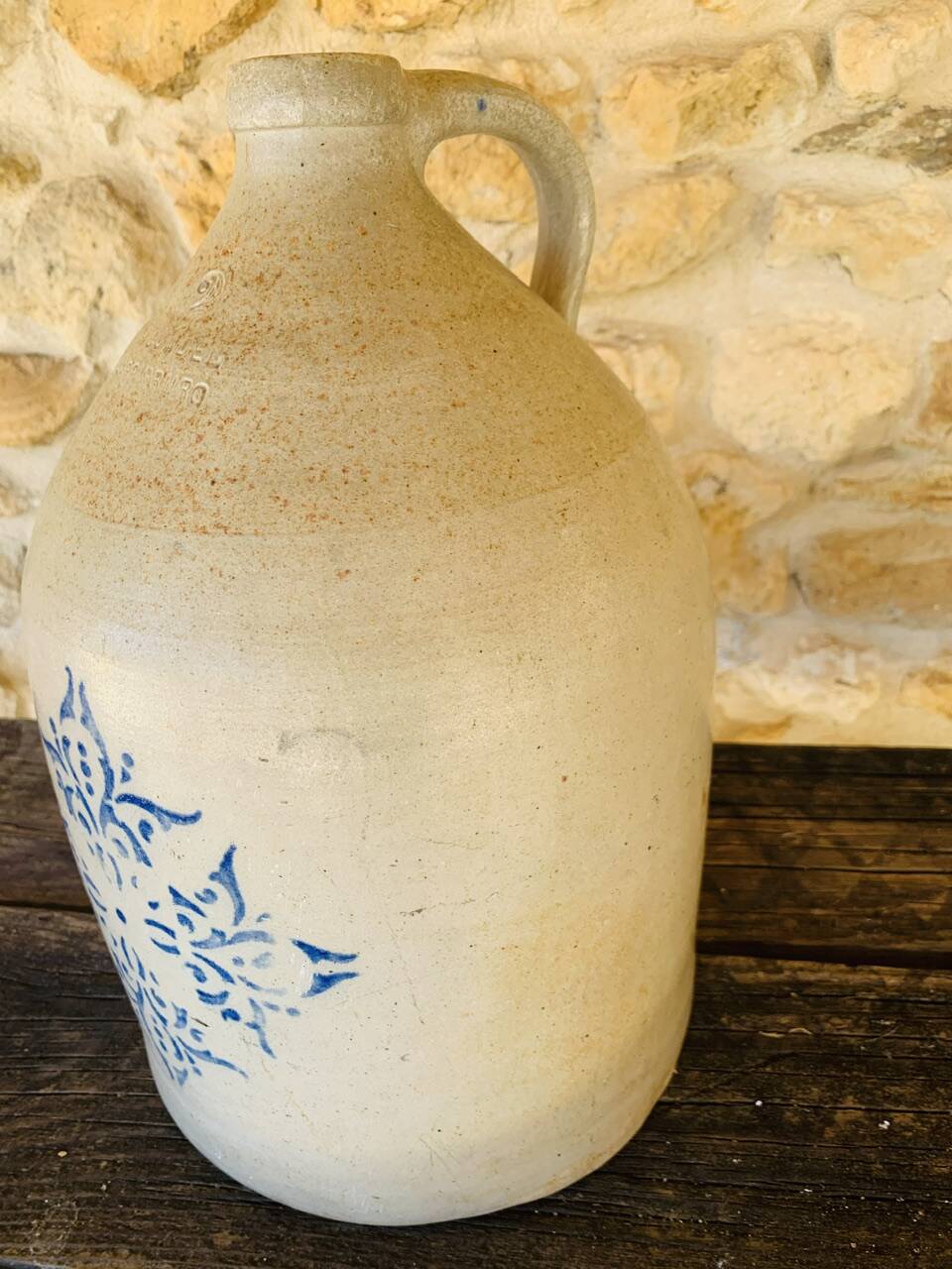 Large stoneware jar, 7 litres, by F.H. Cowden, circa 1880