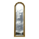 Vertical mirror, gold frame with beading.