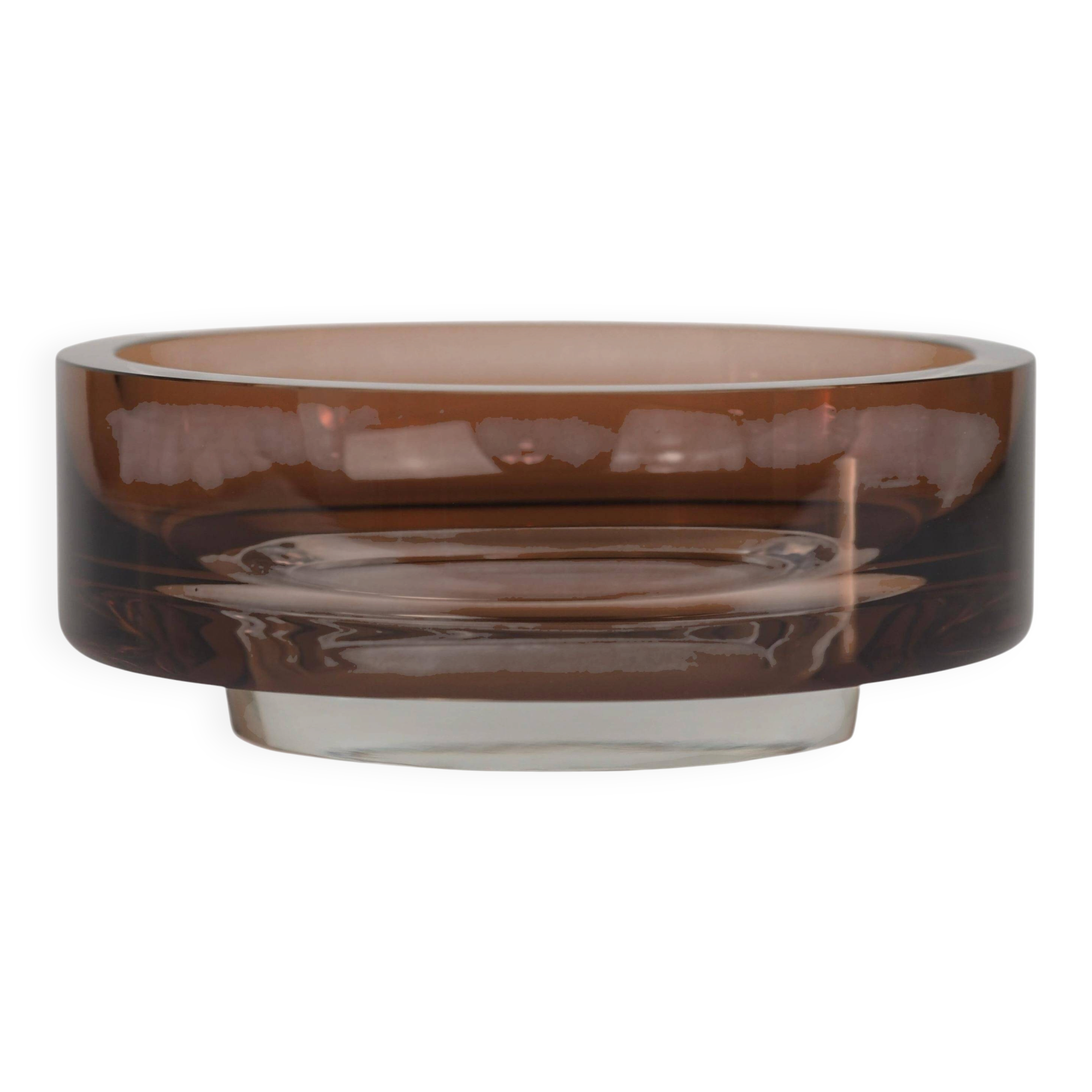 Rare bol en verre d'art moderne du milieu du siècle par Kaj Franck pour Nuutajärvi Notsjö
