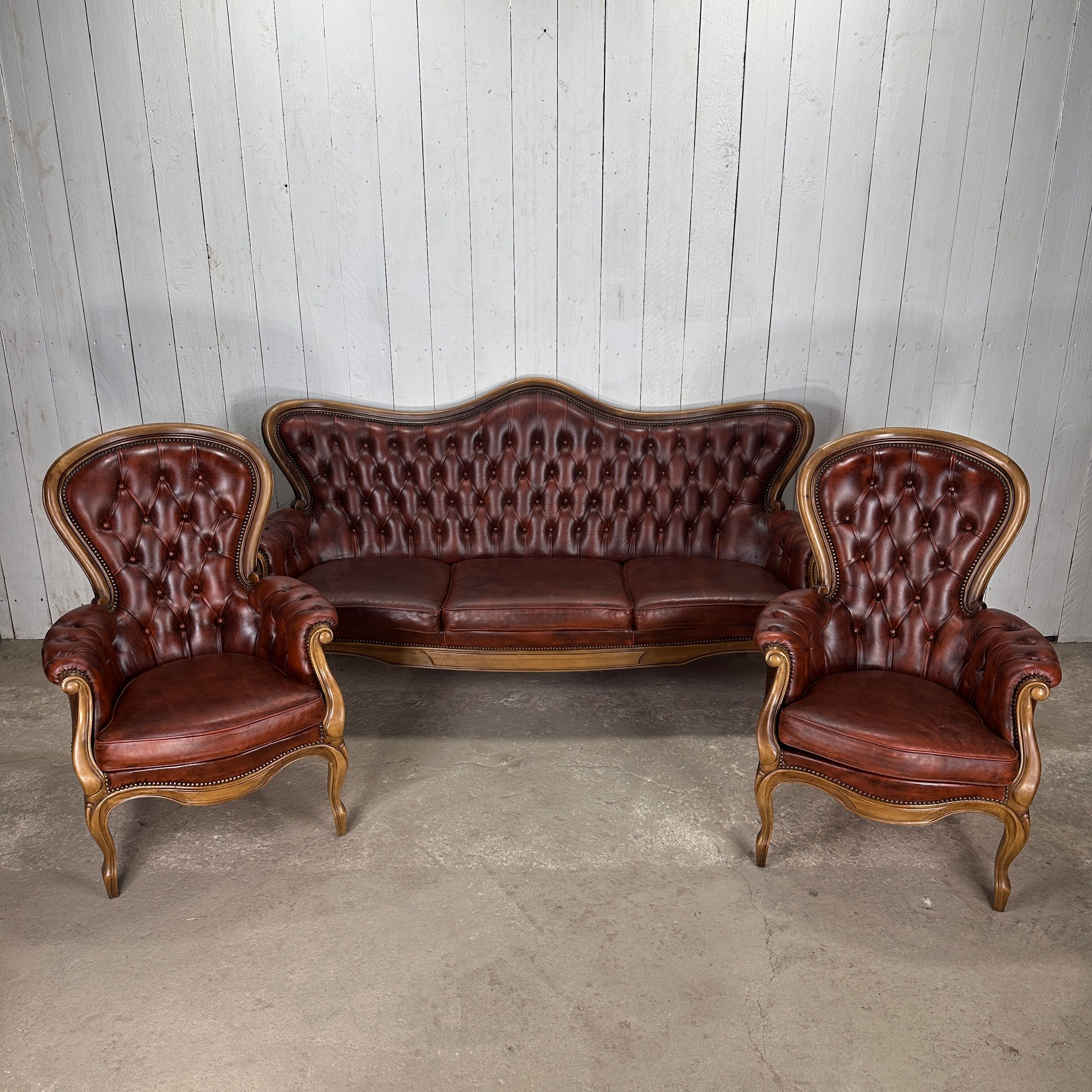 Chesterfield upholstered living room