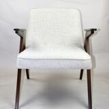Fauteuil beige Bunny de Józef Chierowski, années 1970