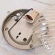 Glass ceiling lamp 60s