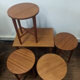 Mid-Century Danish Nesting Tables by Poul Hundevad