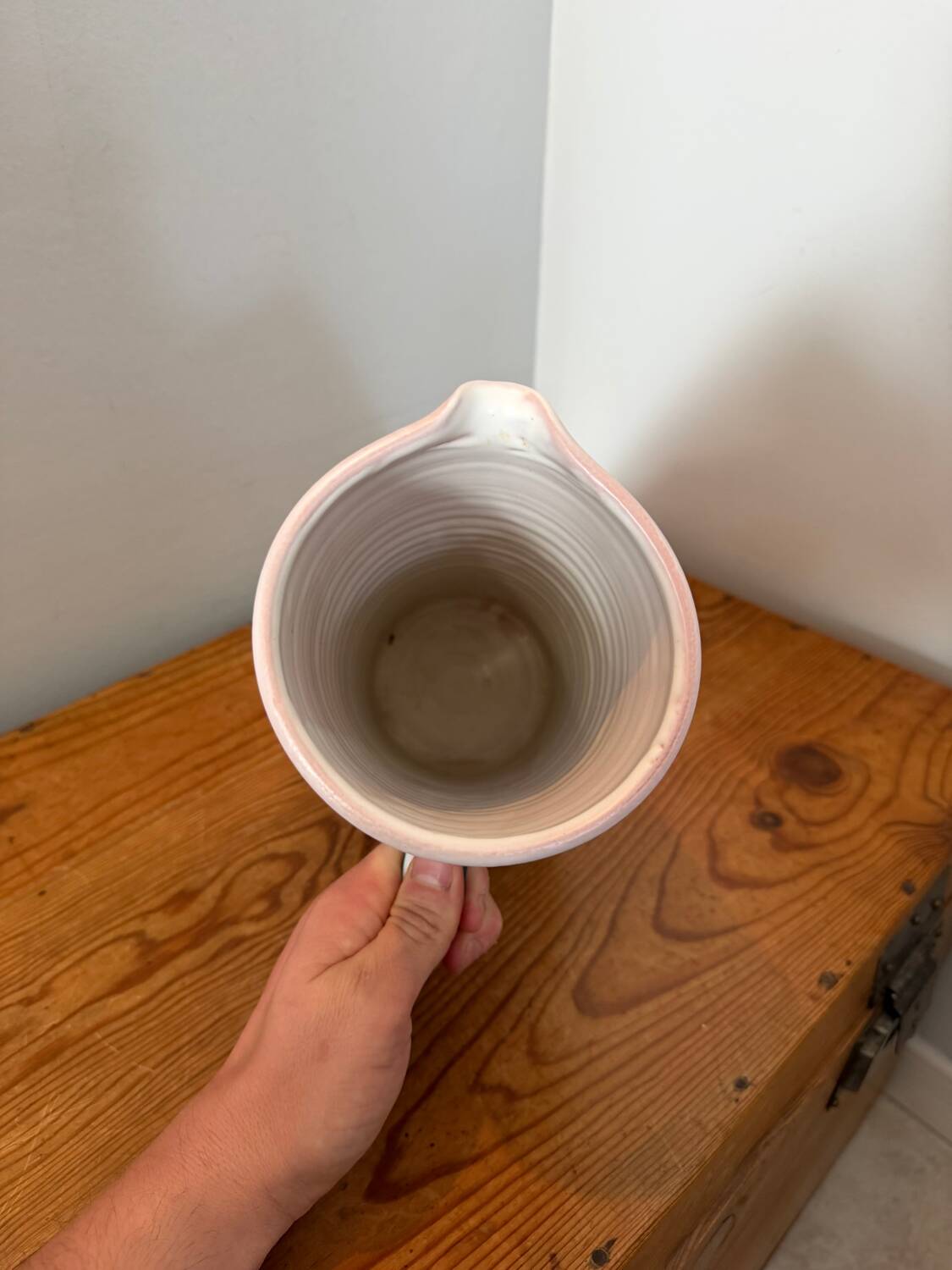 Glazed ceramic vase by Yvon Roy from Durtal, vintage 60s model.