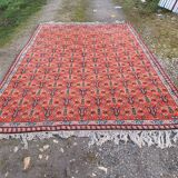 Moroccan hand-knotted wool rug