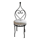 Chaises vintage en fer forgé