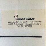 Vintage educational school display Cotton by Josef Galler, Germany, 1960s.