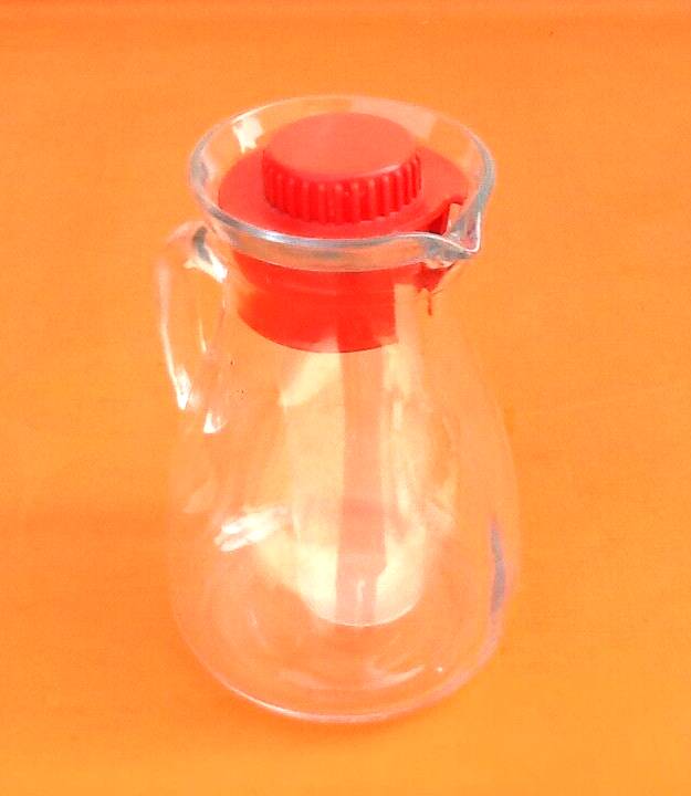 1970s pitcher / jug molded glass cerve italy