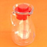 1970s pitcher / jug molded glass cerve italy