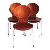 5 ant chair style moulded plywood and chrome metal, spirit s