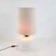 Pair of vintage opaline glass lamps, Limburg, 1968