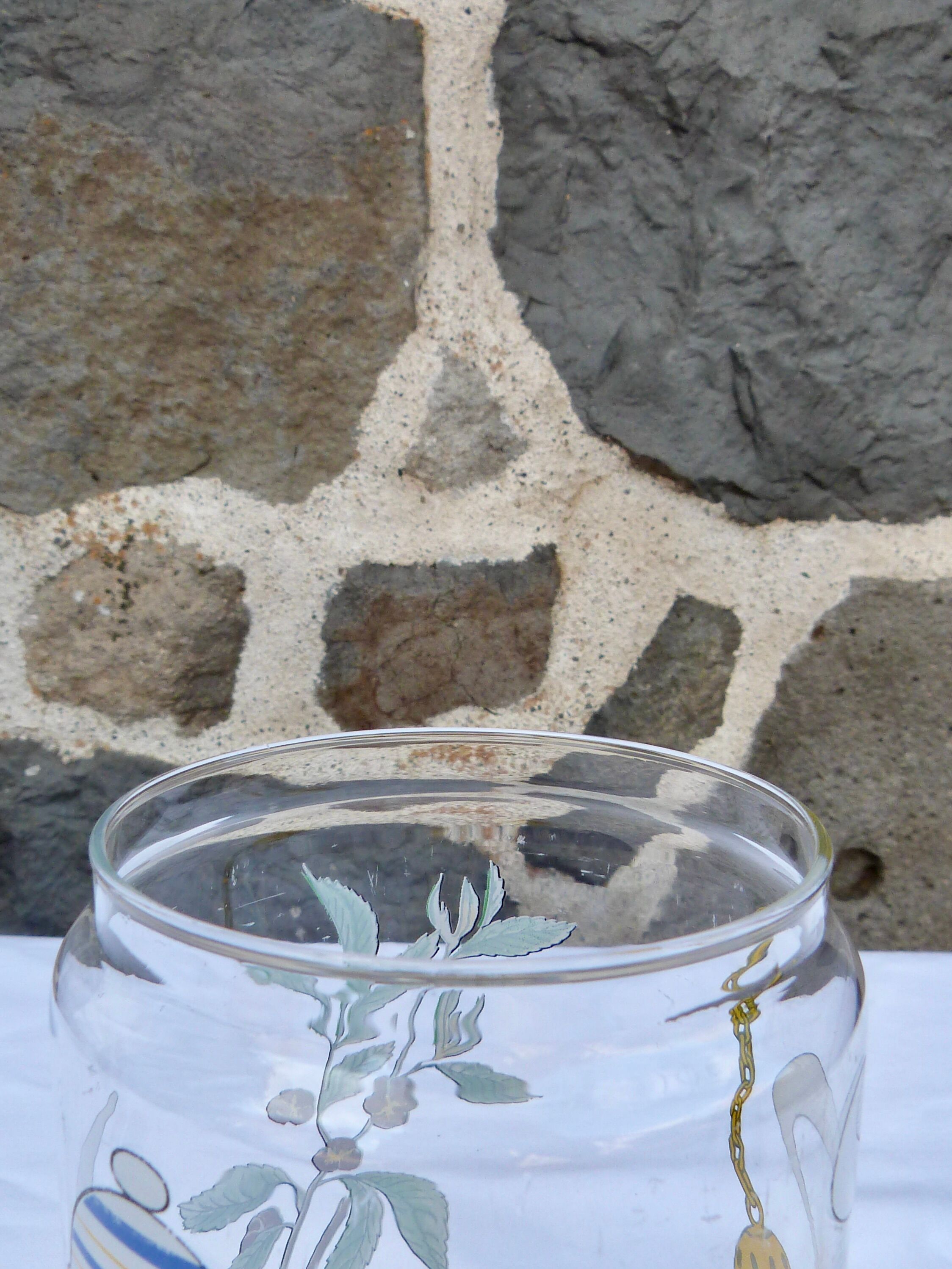 Set of 5 glass spice jars
