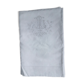 Drap de fil du 19ème monogrammé ML 2m60 large