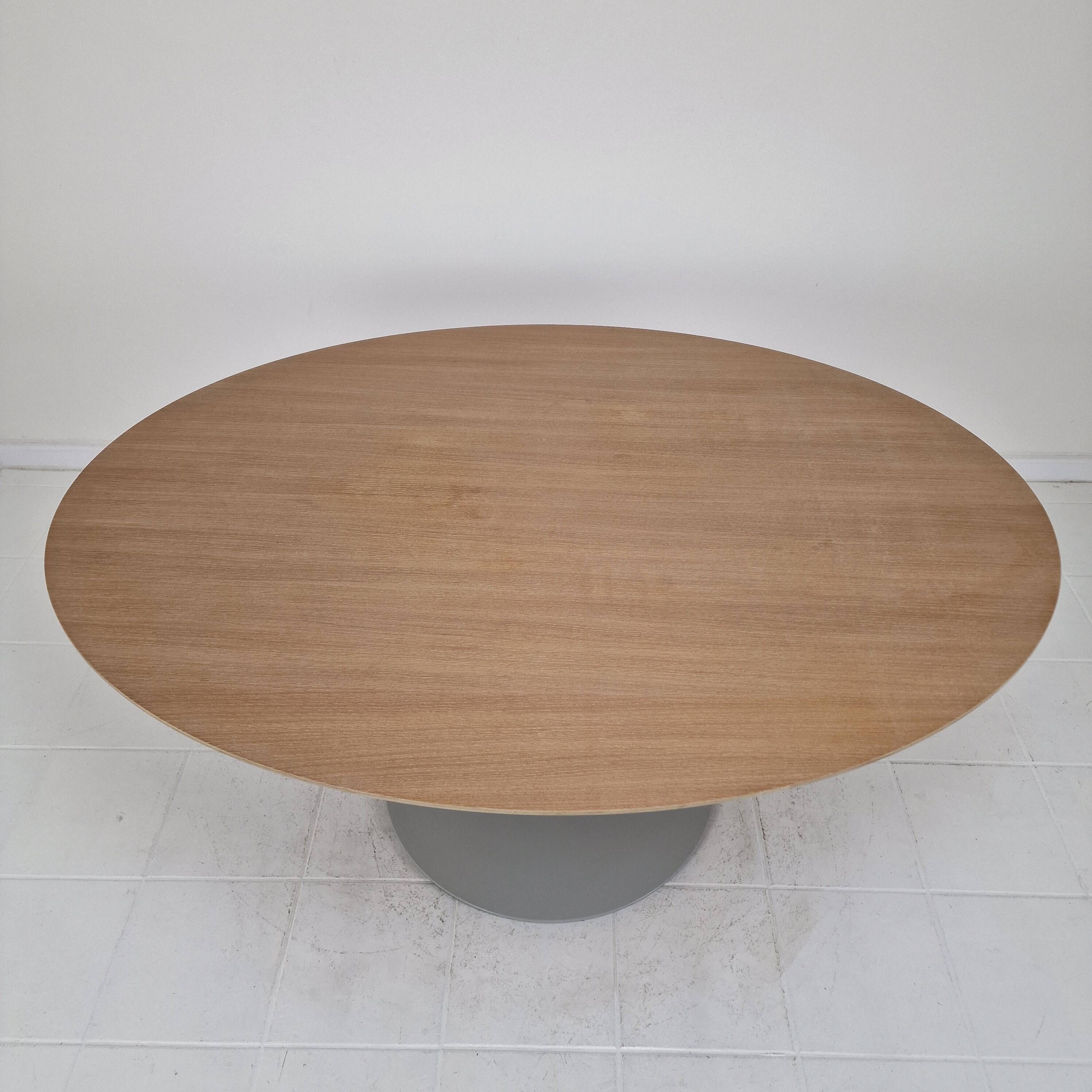 Large Oval Dining Table in Oak by Pierre Paulin for Artifort, 2018