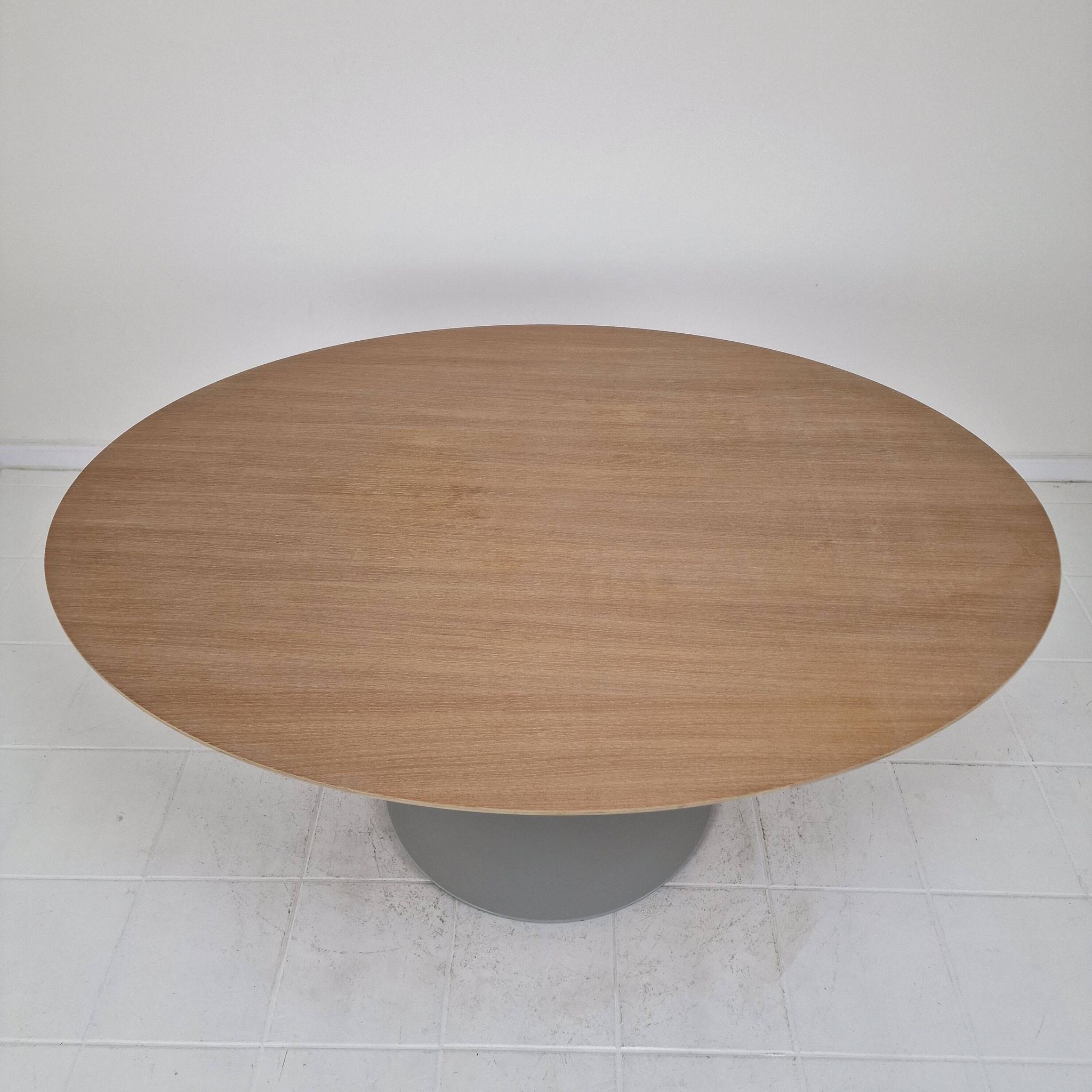 Large Oval Dining Table in Oak by Pierre Paulin for Artifort, 2018