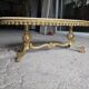Table basse en bronze et marbre années 1960