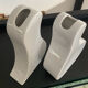 Duo vases vintage céramique émaillé forme organique 