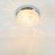 Large Mid Century Flower Shaped Glass Ceiling Light From Limburg, 1970s