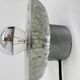 Thick structured ice glass wall light flush mount by Peill & Putzler, 1970s