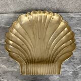 Very large centerpiece in gilded bronze representing a shell