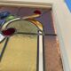 Double doors of passage in stained glass Art Deco XX century