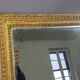 Mirror in Louis XVI-era wood frame - patinated stucco 70x45.5 cm SB