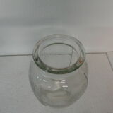 Glass vase raised dots