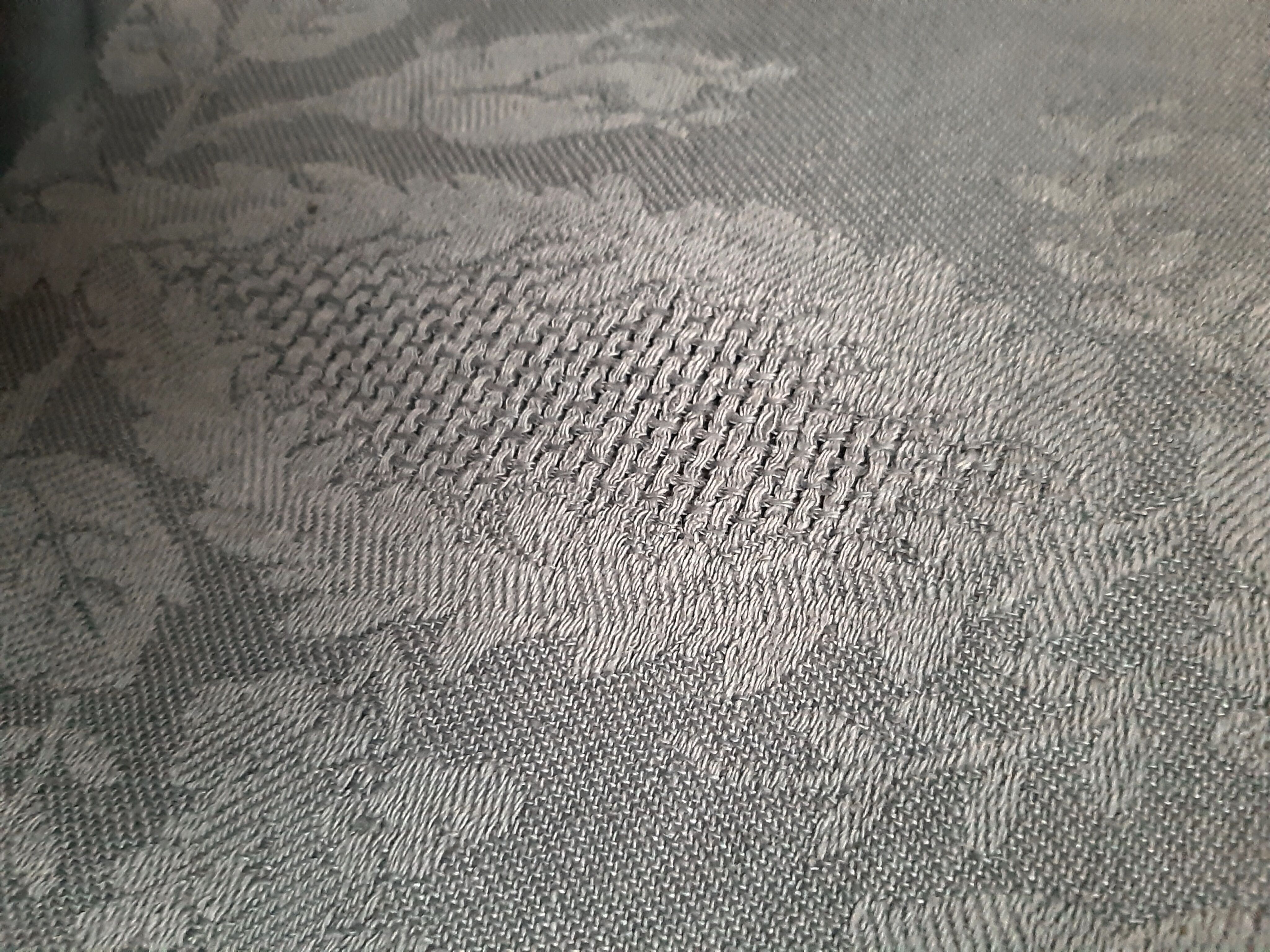 Damask linen tablecloth