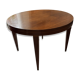 Impeccable 1950s round table in mahogany.