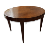 Table ronde années 1950 impeccable acajou