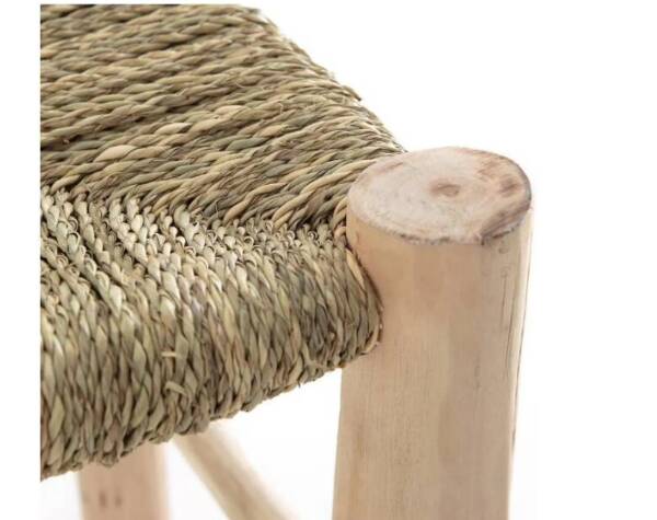 Bathroom and bedroom stool, handmade from wood.