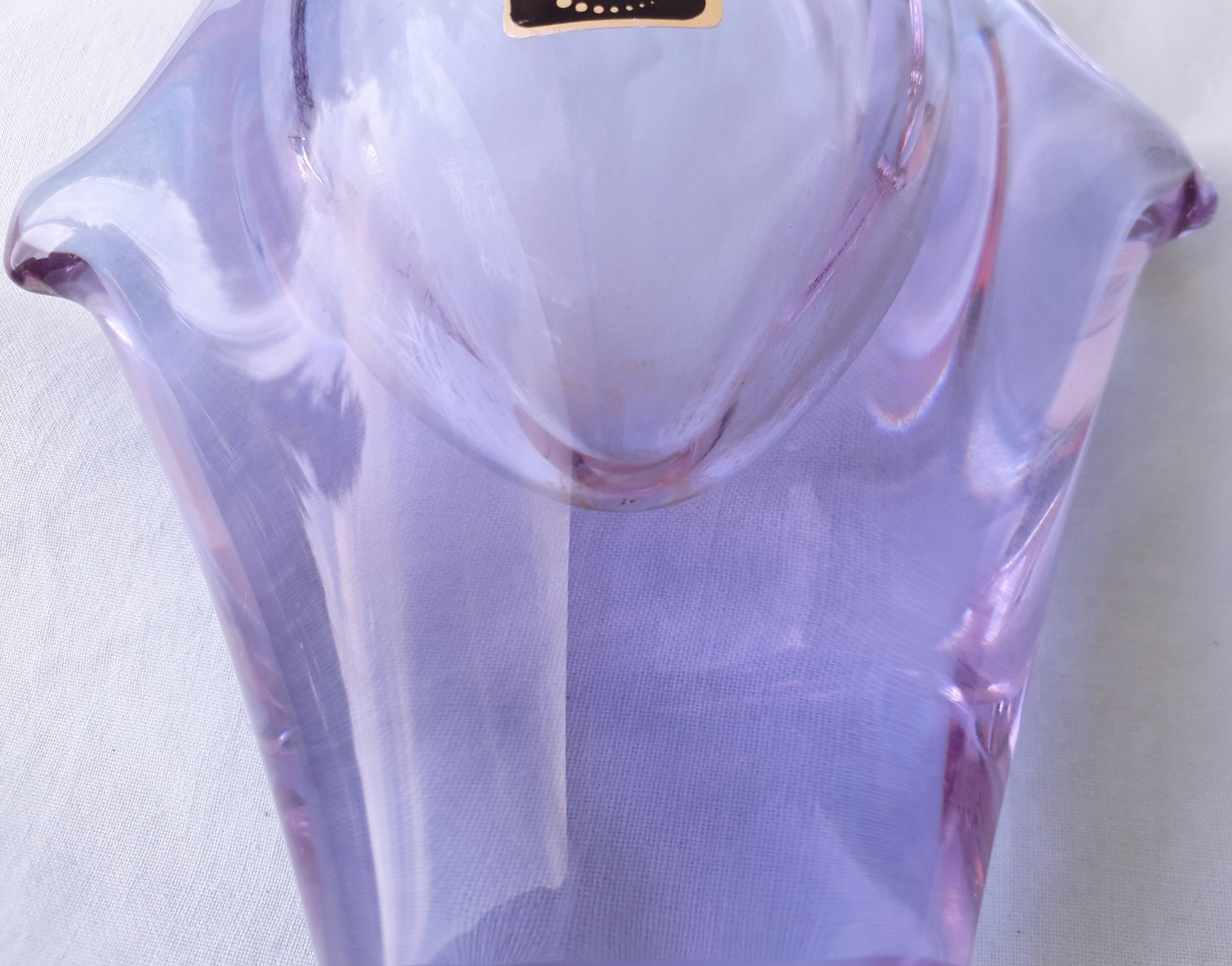 Glass vase Zelezny Brod