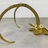 Hollywood Regency Ibex Coffee Table, Brass