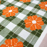 2 tablecloths & 10 napkins in beige dralon 1970