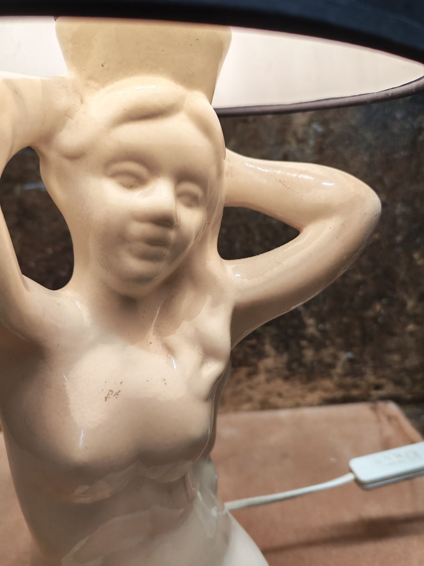 Art Deco style ceramic lamp