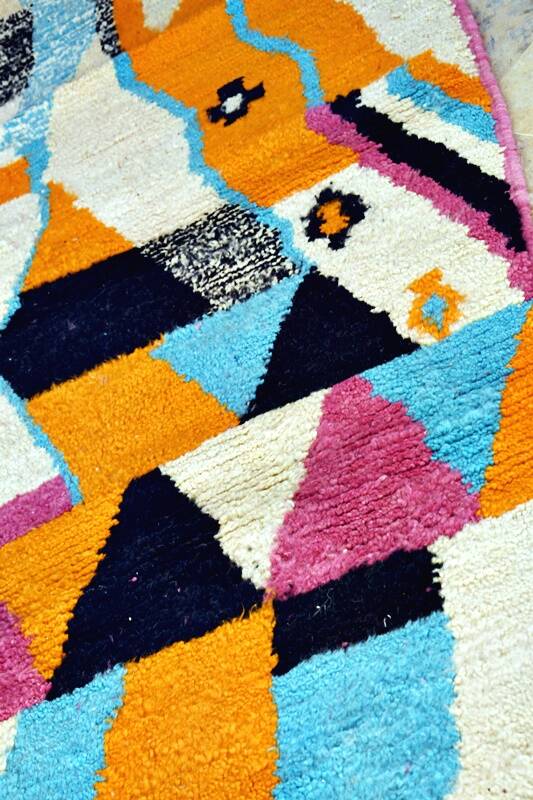 Moroccan Berber carpet hallway Boujaad 288 x 80 cm new