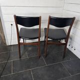 Pair of vintage rosewood chairs