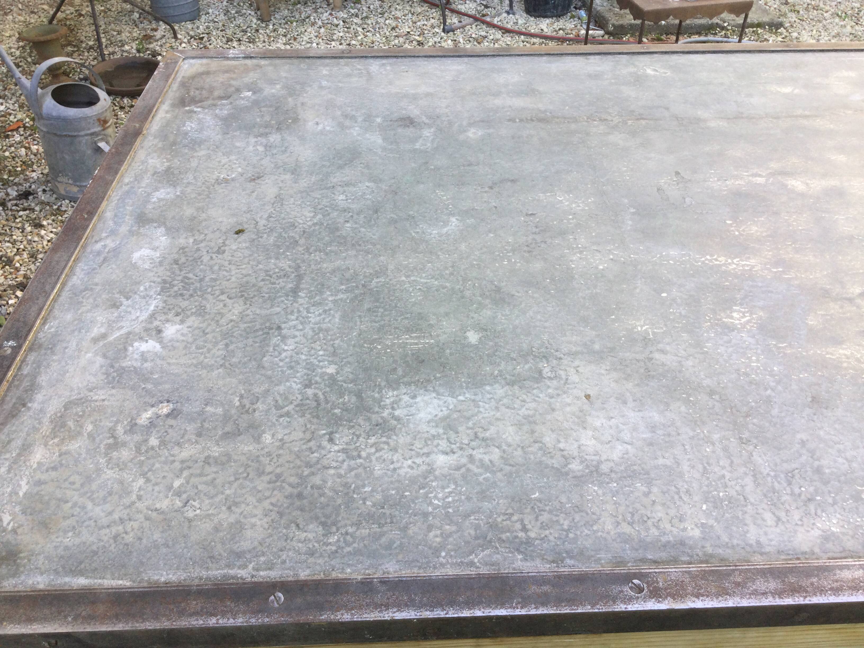 Antique workshop cabinet with sliding doors