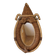 Miroir en corde en forme de collier de cheval attribué à Audoux-Minet