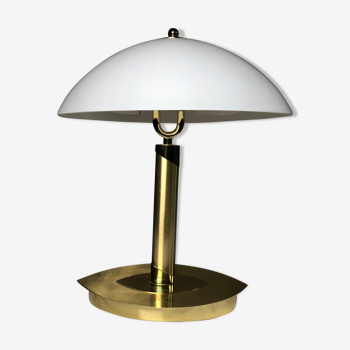 Brass lamp and opaline touch switch