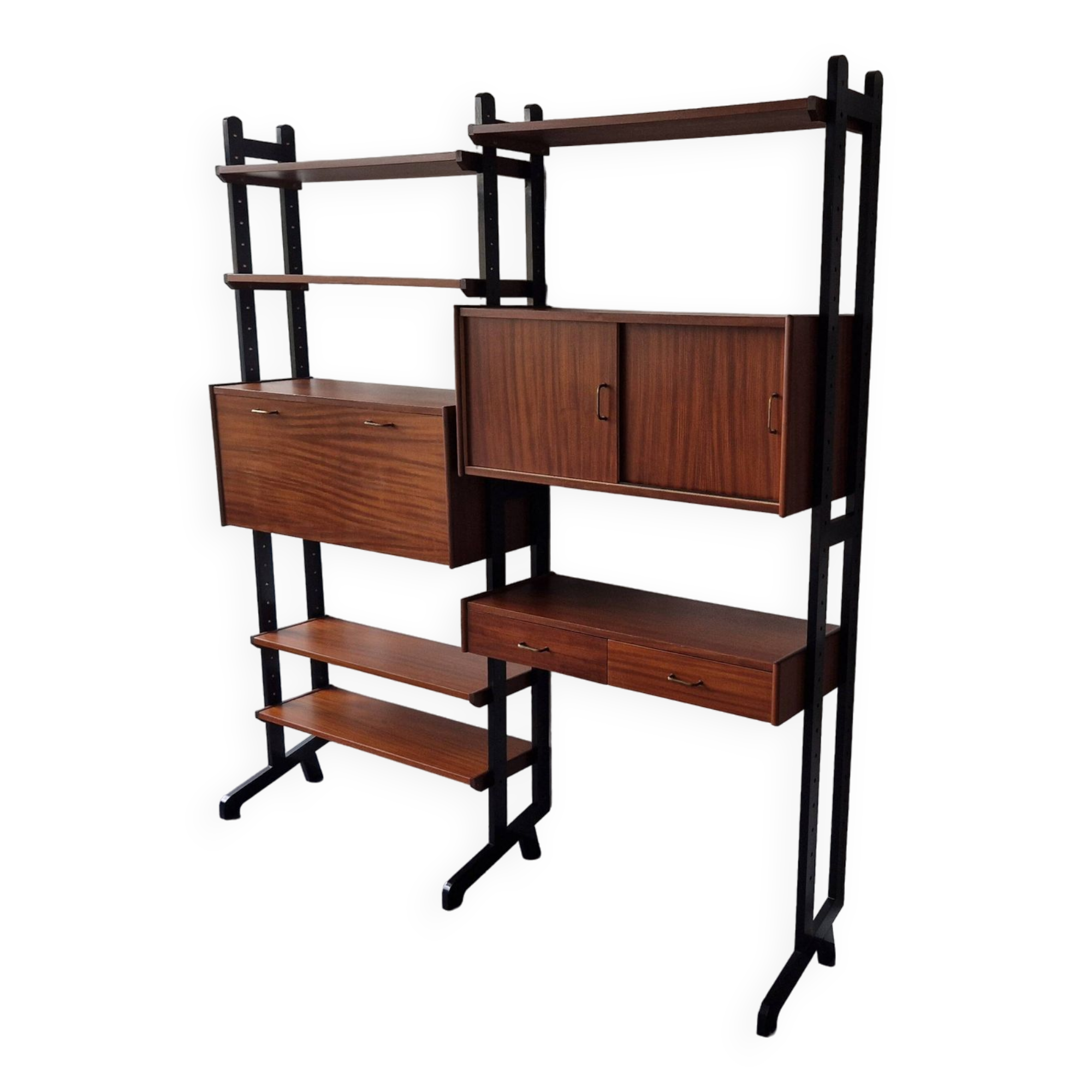Vintage modular wall unit for Simpla Lux, The Netherlands 1960's