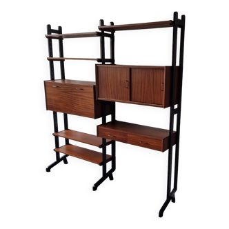 Vintage modular wall unit for Simpla Lux, The Netherlands 1960's