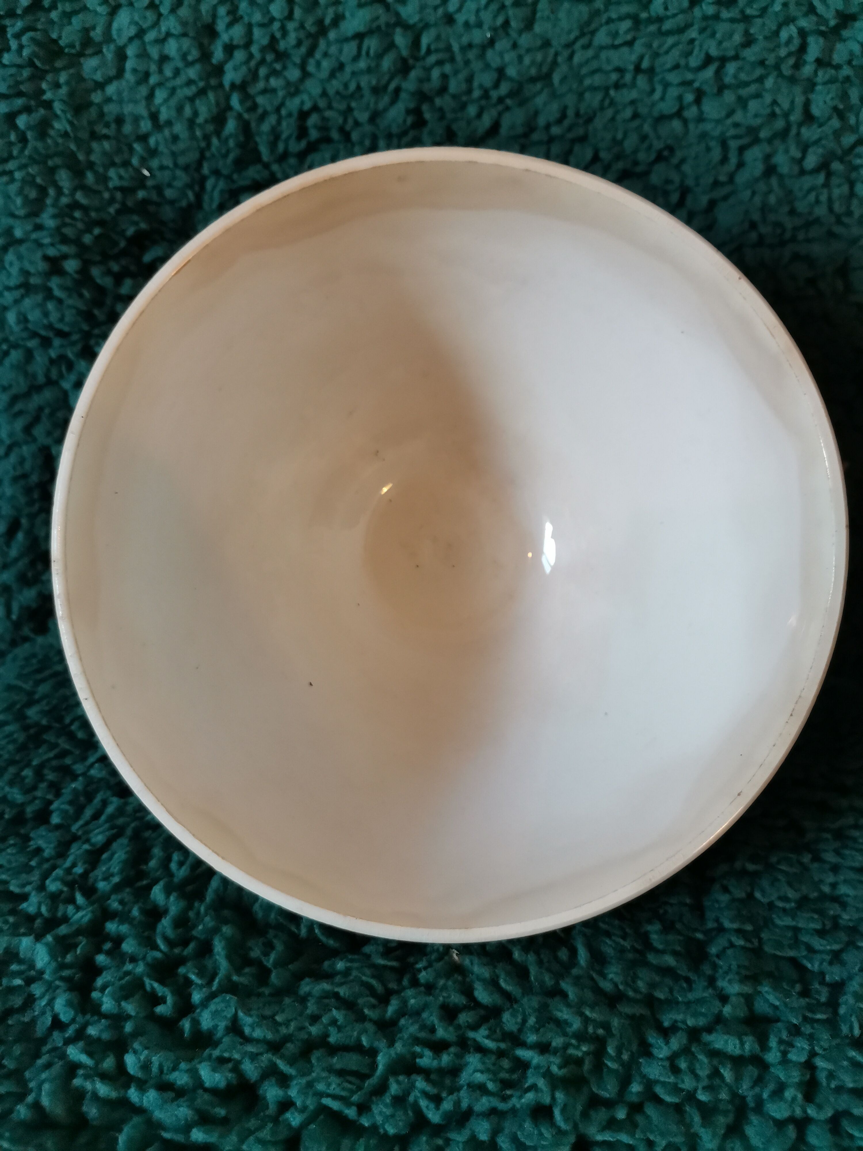 Old bowl Digoin pink red large 01