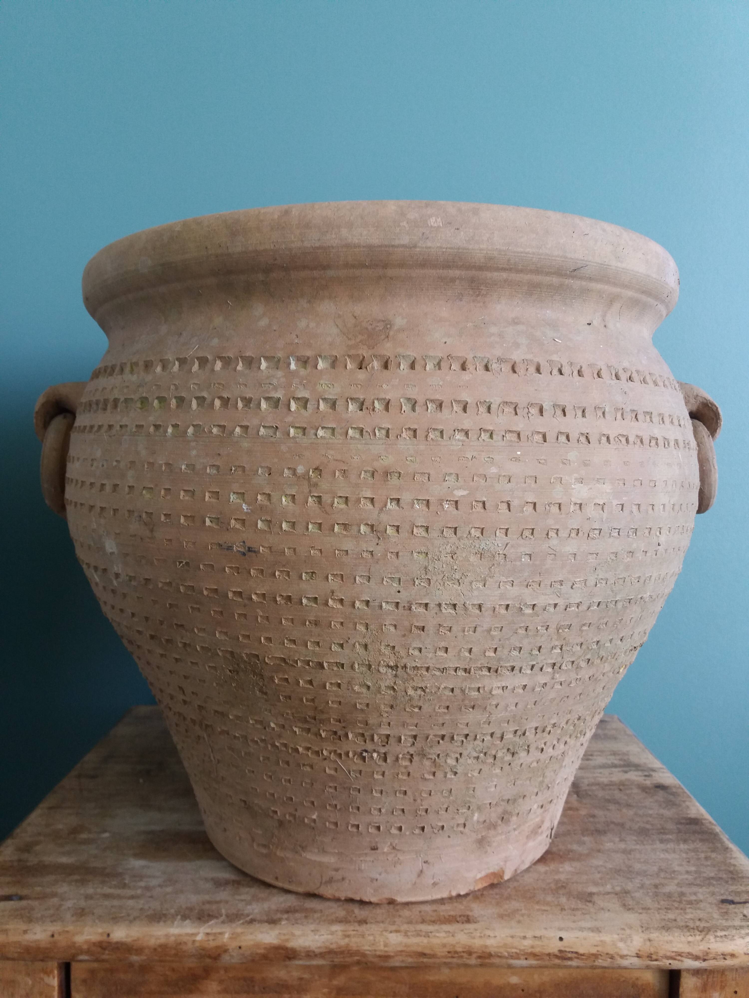 Pot en terre cuite jardinière poterie artisanale