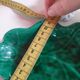 empty cup pocket leaf slip green ceramic vallauris made in france