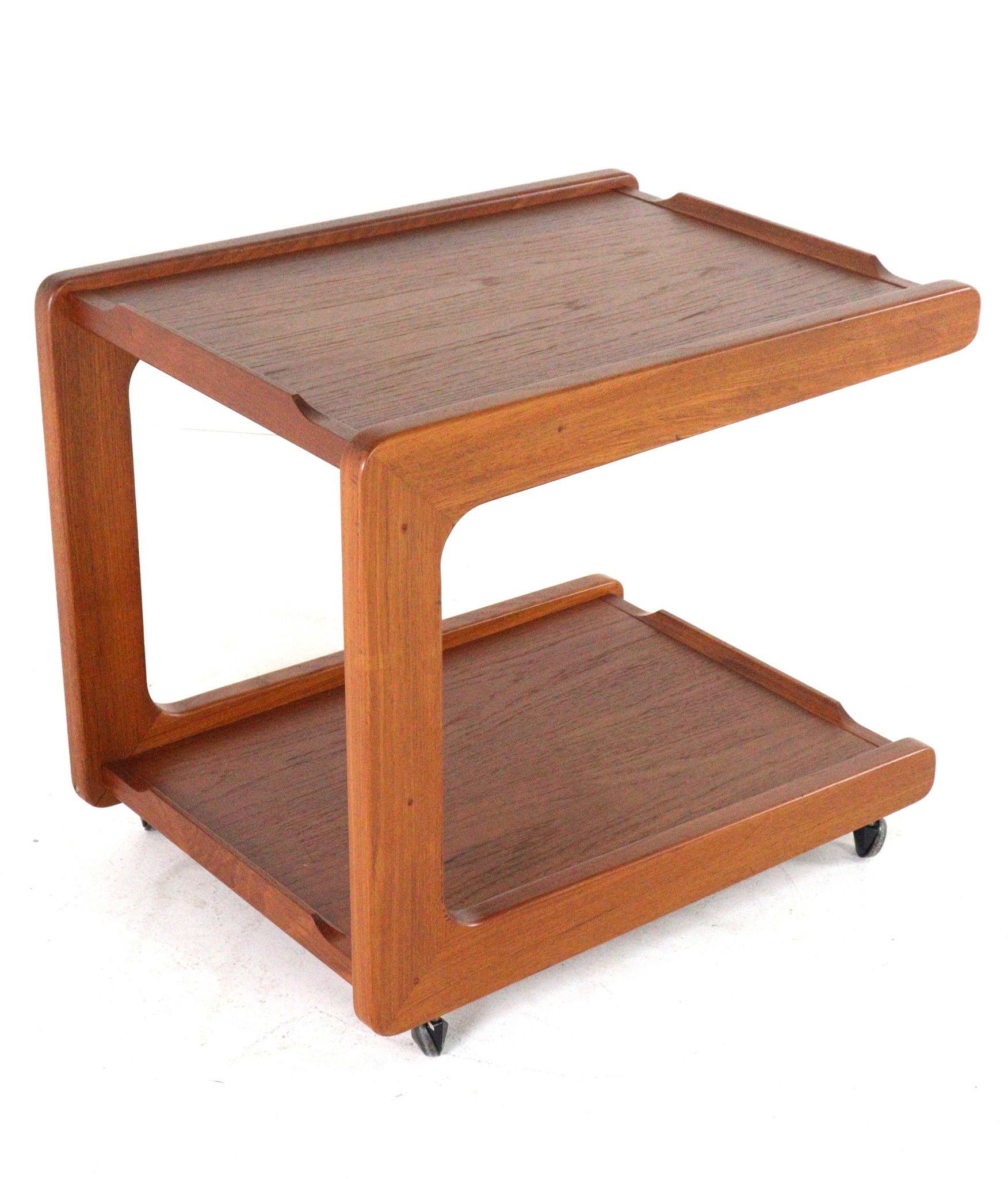 Danish design teak trolley - mid century modern design